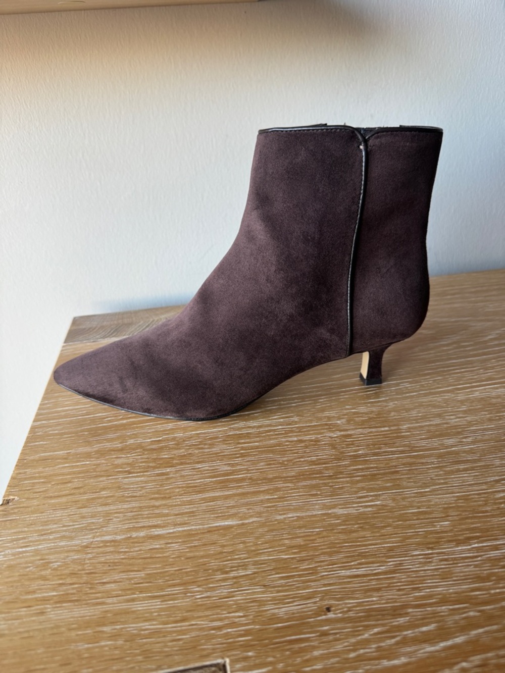 NWOB! J. CREW FACTORY Women’s Sueded Pointy-Toe Boots Rustic Brown Size 10 - Picture 7 of 13